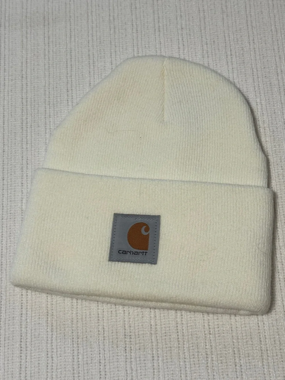 Carhartt Knit Beanie / White / Winter Hat / One Size